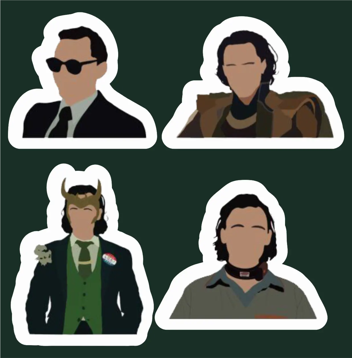 پک استیکر comics4 - Loki